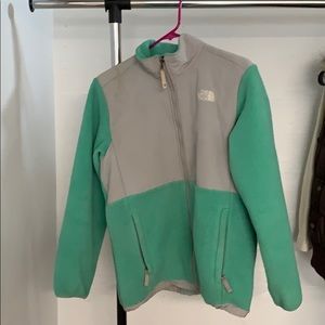 Mint Green Girls XL Northface Jacket
